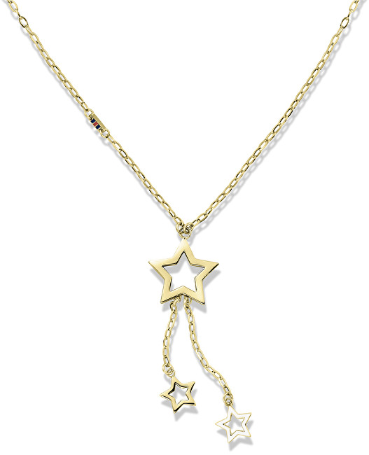 Tommy Hilfiger Zlatý náhrdelník s hvězdičkami TH2700848