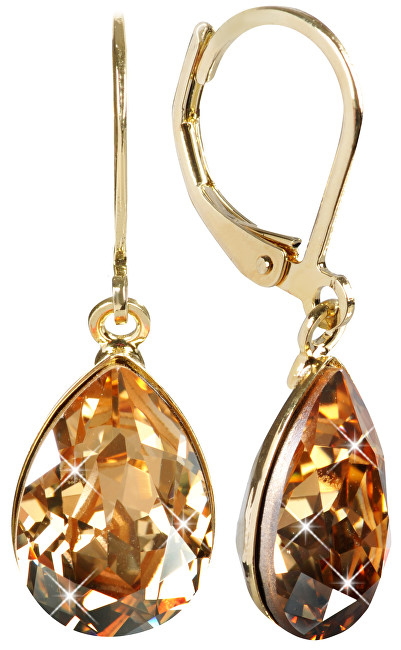 Troli Náušnice Pear Golden Shadow