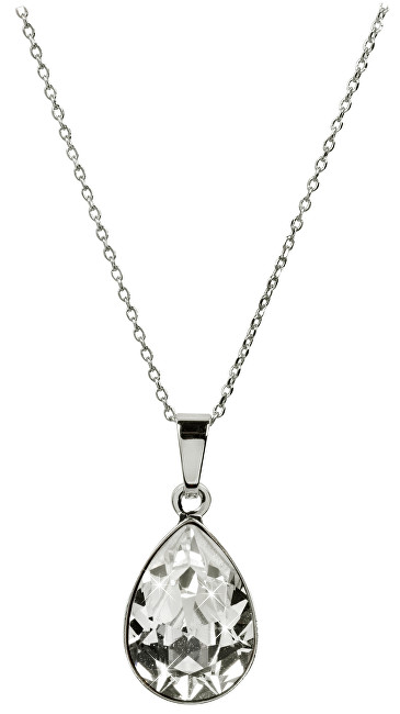 Troli Oslnivý náhrdelník Pear Crystal