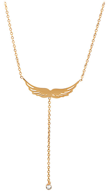 Troli Pozlacený náhrdelník andělské křídlo