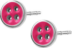 Tribal Náušnice Knoflíčky ESSW29 PINK