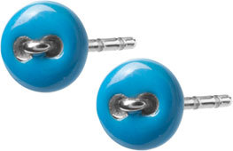 Tribal Náušnice Knoflíky ESSW30 BLUE