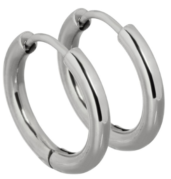 Tribal Ocelové náušnice kroužky ESS503_12 Steel