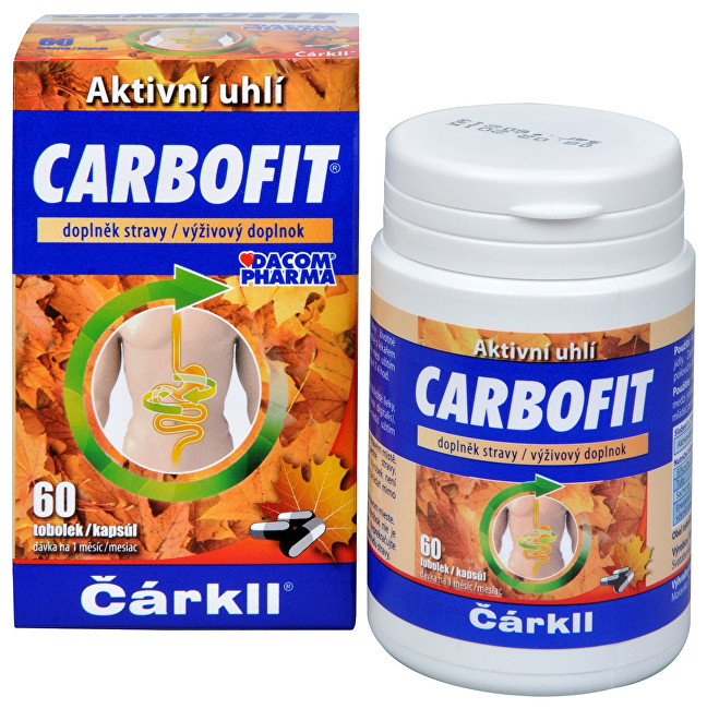 Dacom Pharma Carbofit - aktivované rostlinné uhlí 60 tob.