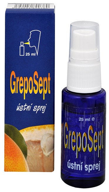 Zobrazit detail výrobku RTJ group Greposept - ústní sprej 25 ml Zobrazit detail výrobku RTJ group Greposept - ústní sprej 25 ml