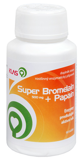 Klas Super Bromelain 500 mg + Papain 90 tbl.