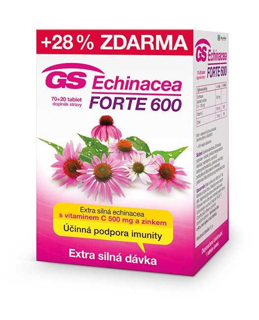 GreenSwan GS Echinacea FORTE 600 70 tbl. + 20 tbl. ZDARMA