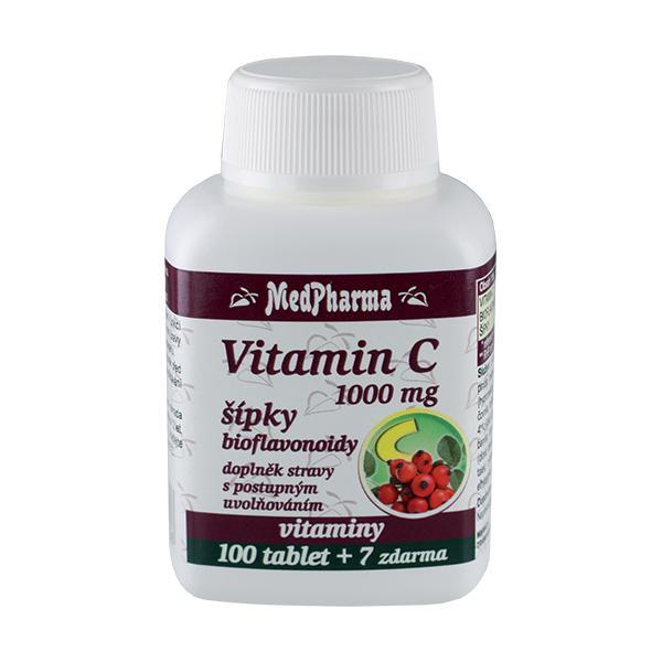 Zobrazit detail výrobku MedPharma Vitamín C 1000 mg s šípky 100 tbl. + 7 tbl. ZDARMA Zobrazit detail výrobku MedPharma Vitamín C 1000 mg s šípky 100 tbl. + 7 tbl. ZDARMA