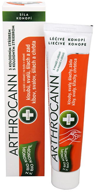 Annabis Arthrocann - gel z konopí s koloidním stříbrem na klouby, svaly, šlachy 75 ml