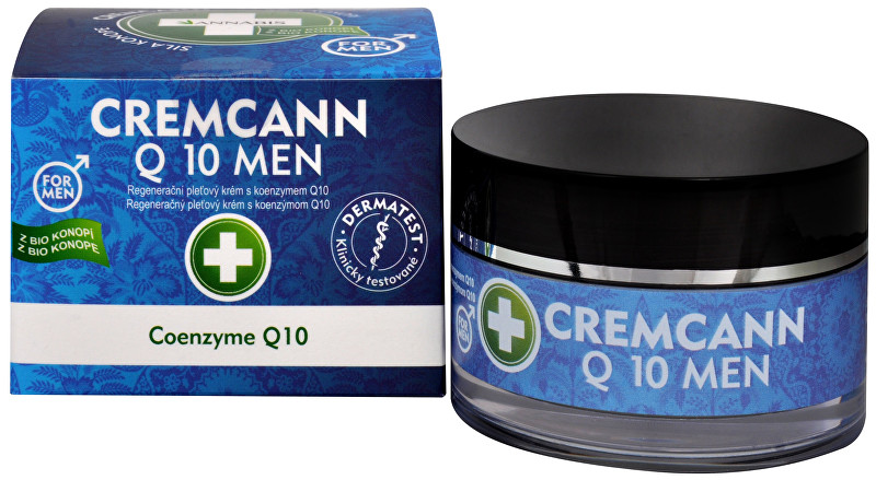 Annabis Cremcann Q10 For men - konopný regenerační pleťový krém pro muže přírodní 50 ml