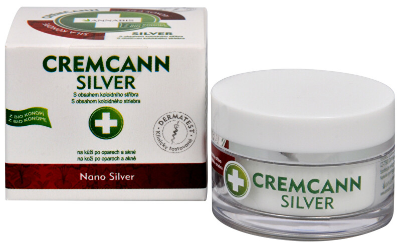 Annabis Cremcann Silver - konopný krém na kůži na opary a akné přírodní 15 ml