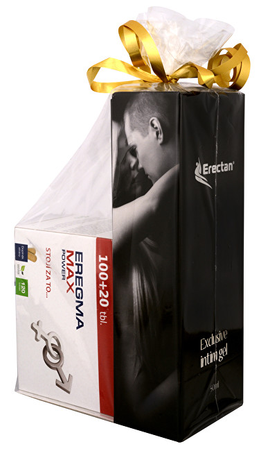 Natural Medicaments Dárkové balení - Eregma Max Power 100 tbl. + 20 tbl. ZDARMA + Erectan Exclusive intim gel 50 ml