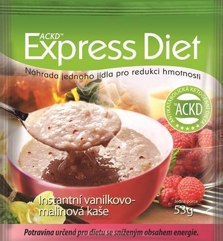 Good Nature Express Diet - instantní kaše Vanilkovo-malinová 53 g