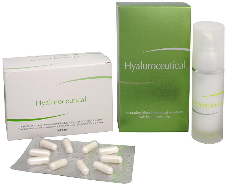 Herb Pharma Hyaluroceutical - hydratační biotechnologická emulze 30 ml + Hyaluroceutical 60 kapslí ZDARMA