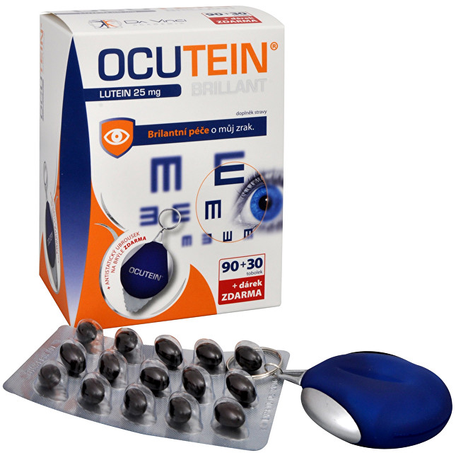 Simply You Ocutein Brillant Lutein 25 mg 90 tob. + 30 tob. ZDARMA + ubrousek na brýle ZDARMA