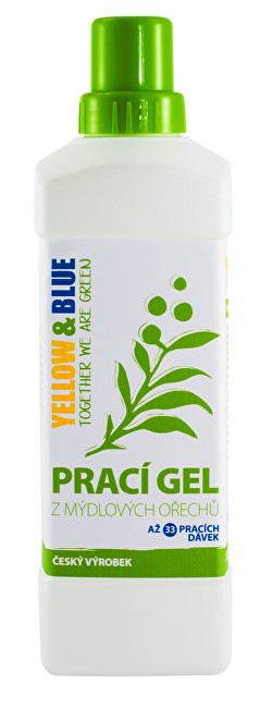 Zobrazit detail výrobku Yellow & Blue Prací gel z mýdlových ořechů 1 l Zobrazit detail výrobku Yellow & Blue Prací gel z mýdlových ořechů 1 l
