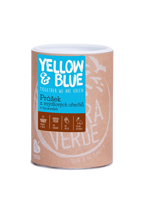 Yellow & Blue Prášek z mýdlových ořechů v bio kvalitě dóza 0,5 kg