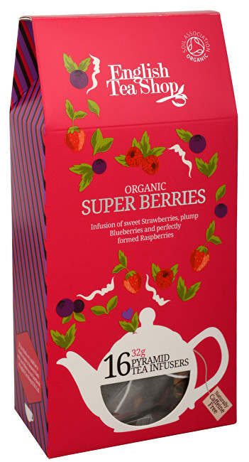 English Tea Shop Super ovocný čaj Rooibos a červené ovoce 16 pyramidek
