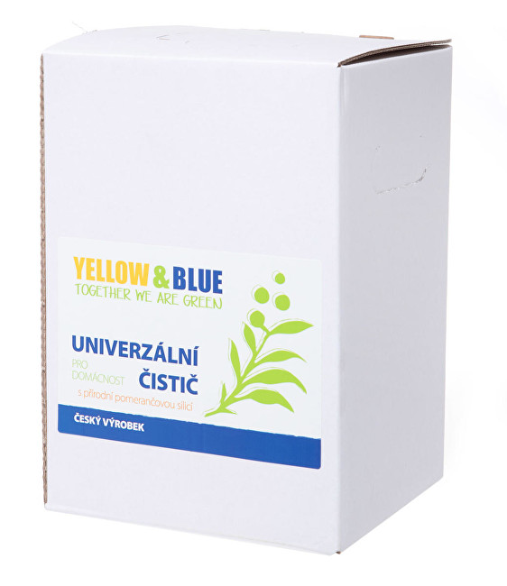 Yellow & Blue Univerzální čistič pro domácnost z mýdlových ořechů s přírodní pomerančovou silicí 5 l