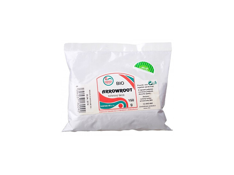 Sunfood Bio Arrowroot kořenový škrob 150 g