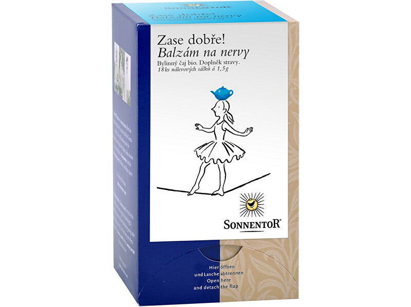 Sonnentor Bio Balzám na nervy - bylinný porc.čaj dvoukomorový 27g
