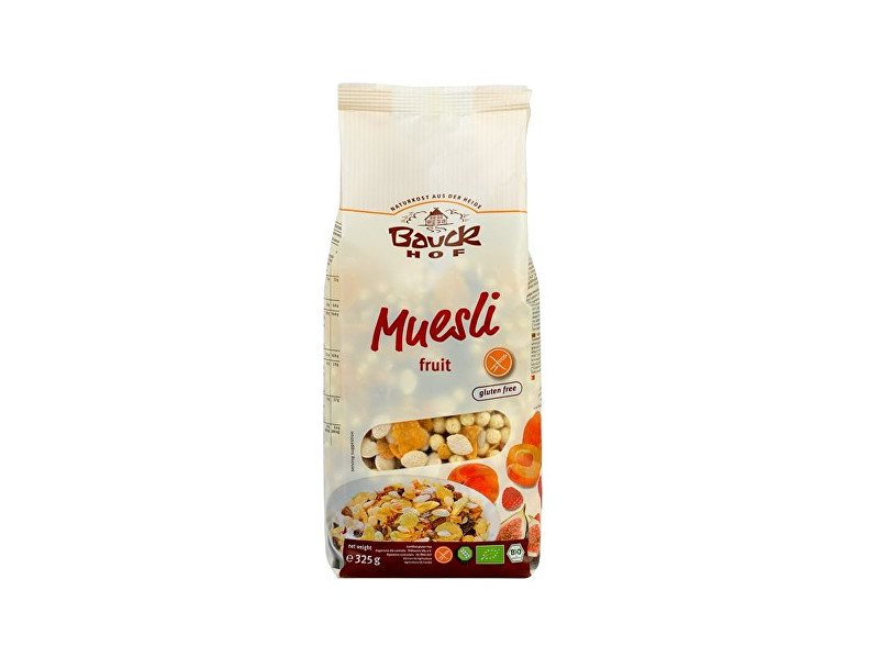 Zobrazit detail výrobku Bauck hof Bio Bezlepkové ovocné müsli 325g Zobrazit detail výrobku Bauck hof Bio Bezlepkové ovocné müsli 325g