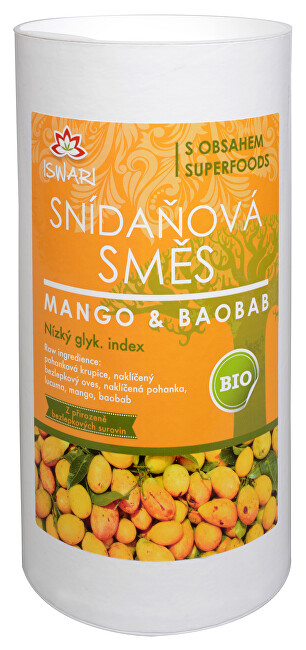 Iswari BIO Snídaňová směs Mango-Baobab 800 g