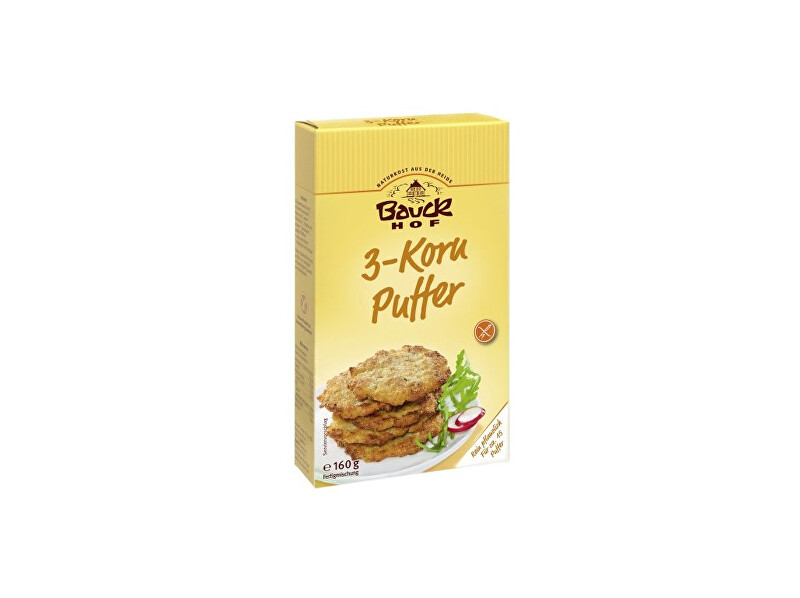 Zobrazit detail výrobku Bauck hof Bio Bramborák 3zrnná bezlepková směs 160 g Zobrazit detail výrobku Bauck hof Bio Bramborák 3zrnná bezlepková směs 160 g