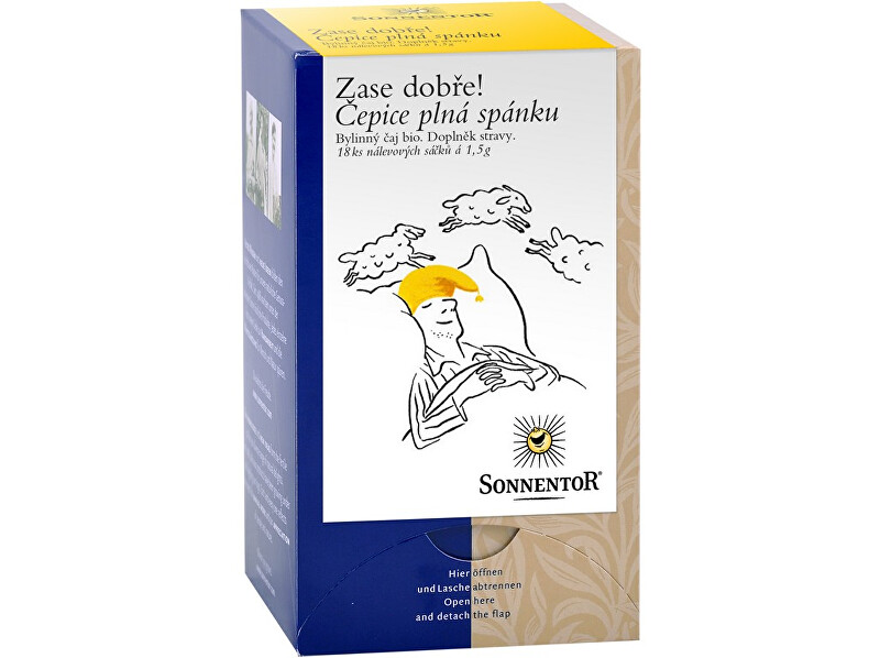 Zobrazit detail výrobku Sonnentor Bio Čepice plná spánku - bylinný porc.čaj dvoukomorový 27g Zobrazit detail výrobku Sonnentor Bio Čepice plná spánku - bylinný porc.čaj dvoukomorový 27g