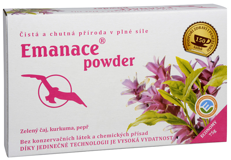 Phoenix Division Emanace powder - zelený čaj, kurkuma, pepř 75 g