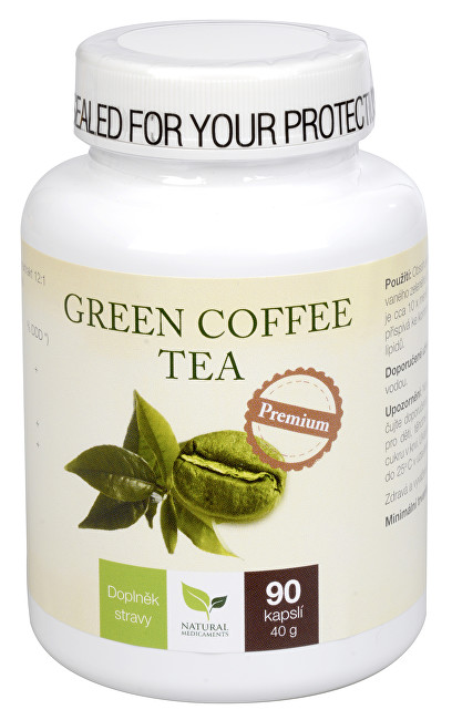 Natural Medicaments Green Coffee Tea 90 kapslí