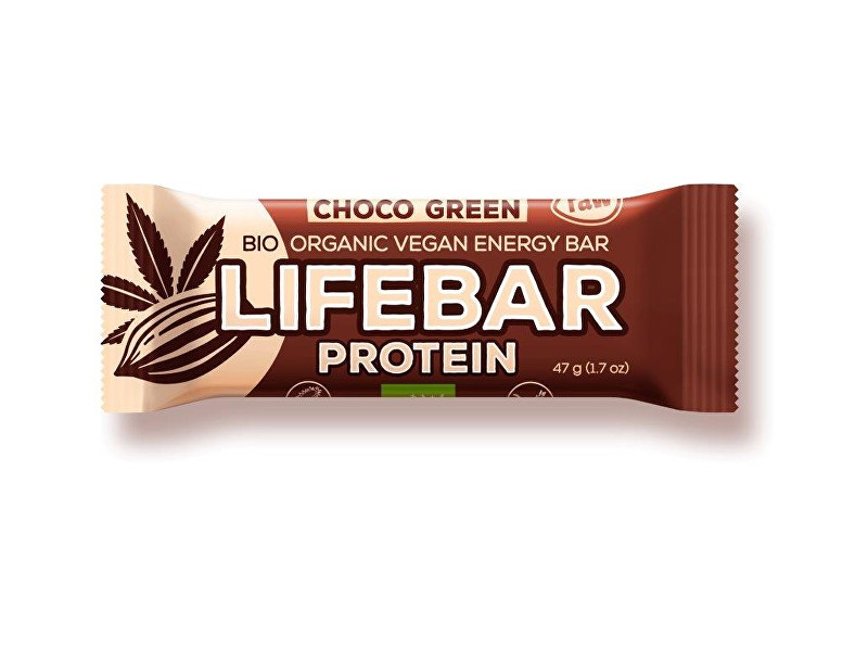 Zobrazit detail výrobku Lifefood Bio tyčinka Lifebar protein čokoláda a konopný protein 47g Zobrazit detail výrobku Lifefood Bio tyčinka Lifebar protein čokoláda a konopný protein 47g