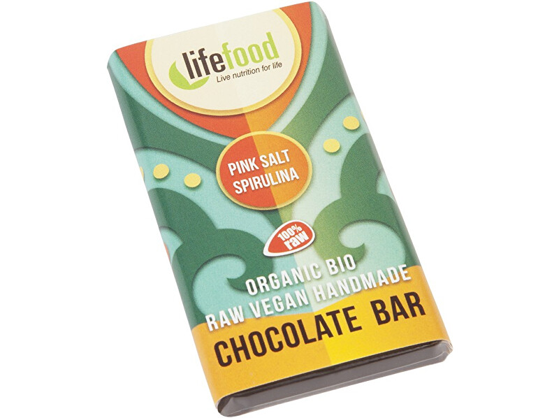 Lifefood Bio Lifefood mini čokoládka slaná se spirulinou 15g