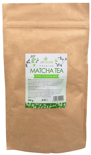 Zobrazit detail výrobku Allnature Matcha Tea Premium 250 g Zobrazit detail výrobku Allnature Matcha Tea Premium 250 g