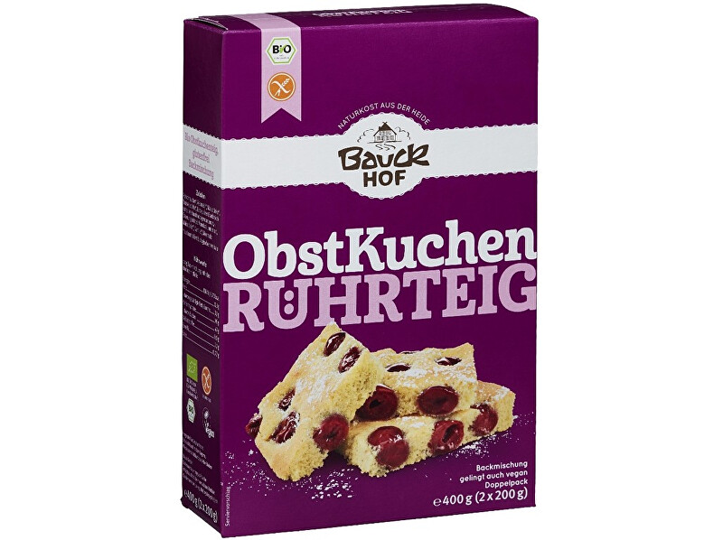 Zobrazit detail výrobku Bauck hof Bio Ovocný koláč 400 g - bezlepková směs Zobrazit detail výrobku Bauck hof Bio Ovocný koláč 400 g - bezlepková směs