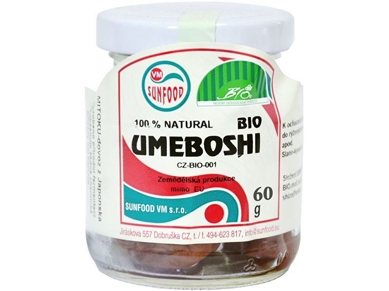 Sunfood Bio Umeboshi, sklo cca 60g