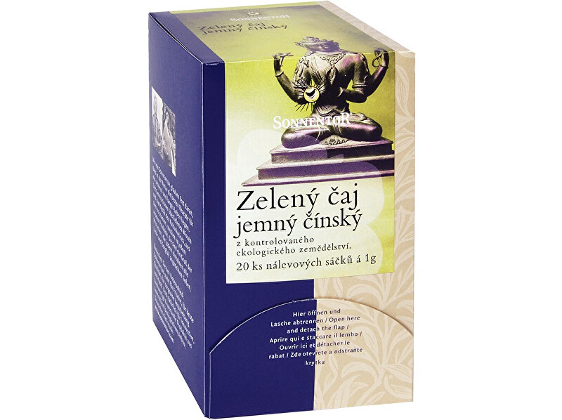 Sonnentor Bio Zelený čaj - jemný čínský porc. dárkový 27g