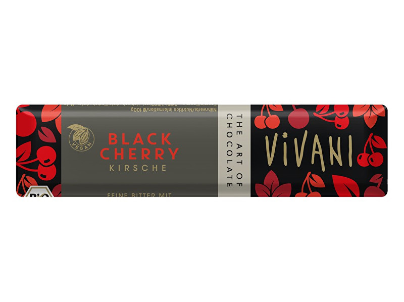 Zobrazit detail výrobku VIVANI Bio tyčinka Čokoládová hořká s višněmi 35g Zobrazit detail výrobku VIVANI Bio tyčinka Čokoládová hořká s višněmi 35g
