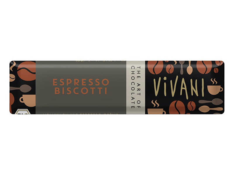 Zobrazit detail výrobku VIVANI Bio tyčinka Čokoládová s espresso náplní 40g Zobrazit detail výrobku VIVANI Bio tyčinka Čokoládová s espresso náplní 40g