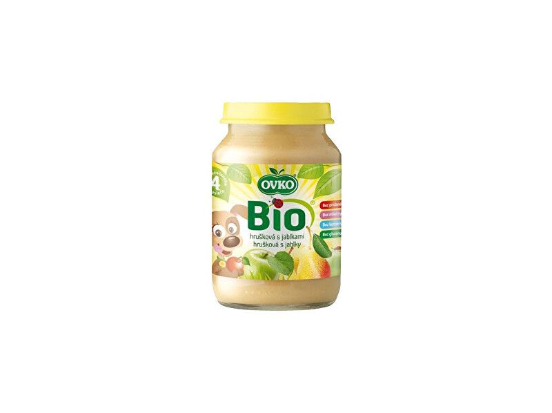 OVKO Bio Dětská výživa hrušková s jablky OVKO 190g