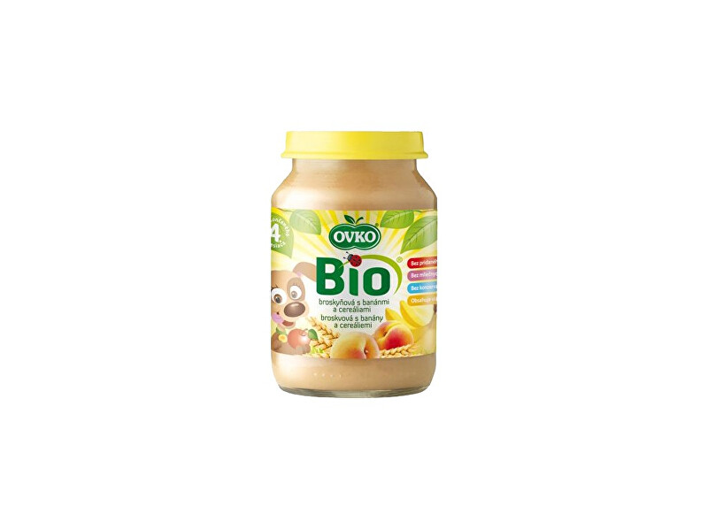 OVKO Bio Dětská výživa s banány a cereáliemi OVKO 190g