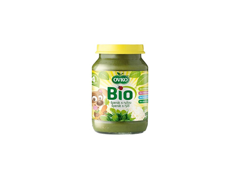 Zobrazit detail výrobku OVKO Bio Dětská výživa špenát s rýži OVKO 190g Zobrazit detail výrobku OVKO Bio Dětská výživa špenát s rýži OVKO 190g