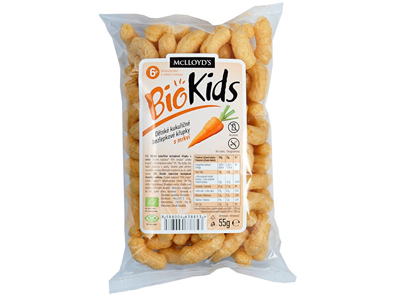 Zobrazit detail výrobku MCLLOYD´S Bio Křupky kukuřičné mrkvové 55g Zobrazit detail výrobku MCLLOYD´S Bio Křupky kukuřičné mrkvové 55g