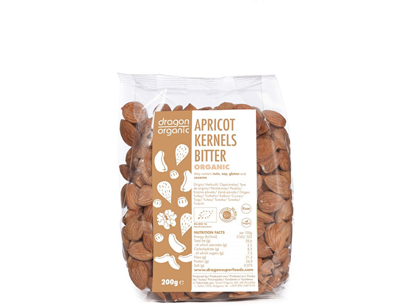 Dragon superfoods Bio Meruňková jádra- hořká 200g