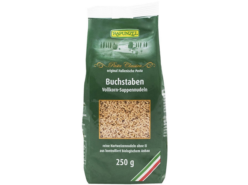 Zobrazit detail výrobku Rapunzel Bio Písmenka celozrnná 250g Zobrazit detail výrobku Rapunzel Bio Písmenka celozrnná 250g