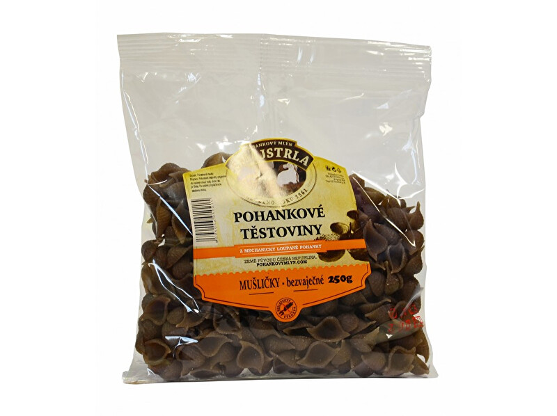 Zobrazit detail výrobku Šmajstrla Pohankové těstoviny mušle 250g Zobrazit detail výrobku Šmajstrla Pohankové těstoviny mušle 250g