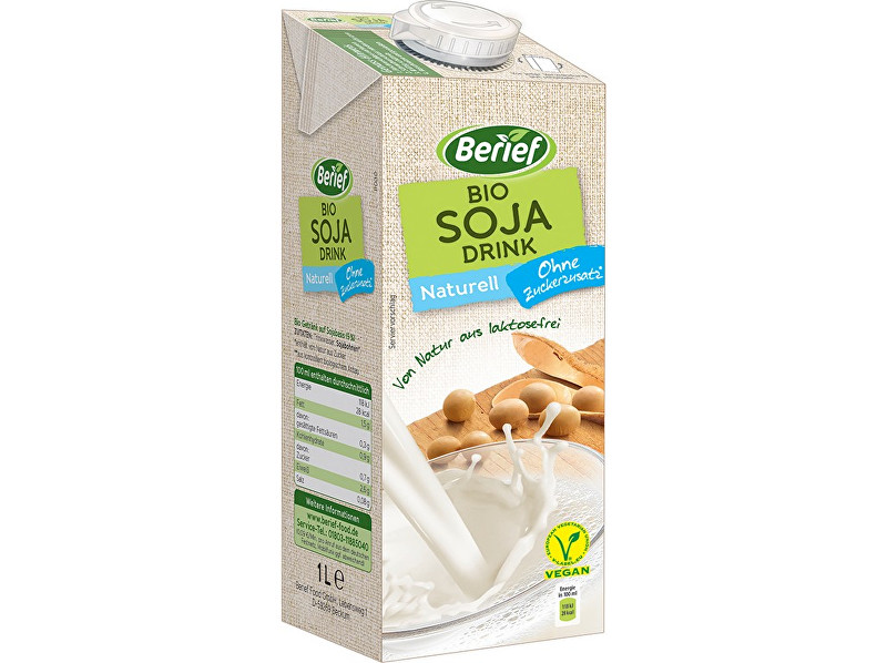 Zobrazit detail výrobku Berief Bio Sójový drink Naturell BERIEF 1l Zobrazit detail výrobku Berief Bio Sójový drink Naturell BERIEF 1l