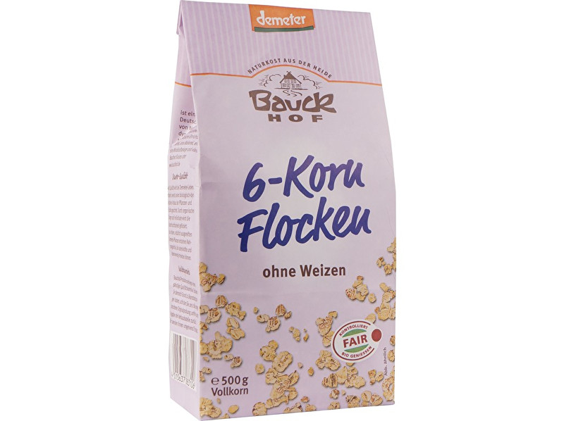Bauck hof Bio Vločky 6-ti zrnné 500 g (bez pšenice)