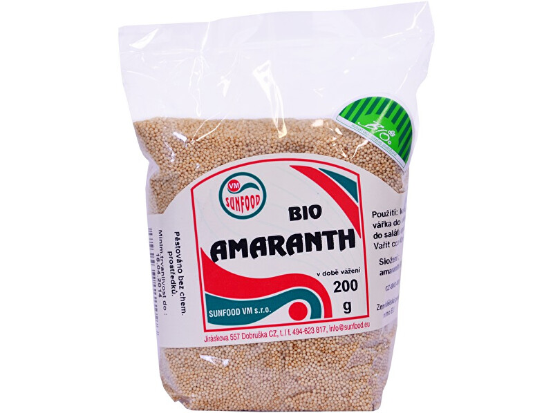 Zobrazit detail výrobku Sunfood Bio Amarant 200 g Zobrazit detail výrobku Sunfood Bio Amarant 200 g