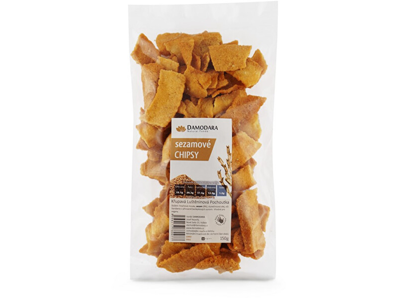 Zobrazit detail výrobku Damodara Sezamové chipsy150g Zobrazit detail výrobku Damodara Sezamové chipsy150g